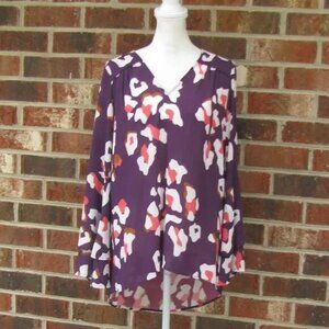 Crosby by Mollie Burch long sleeve top shirt blouse Medium soft luxury style